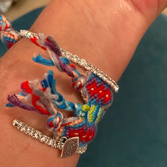 NEW AYOUNIK Rhinestone Embellished Cuff Bracelet - Picture 8 of 8